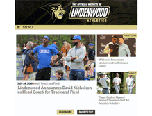 Tablet Screenshot of lindenwoodlions.com